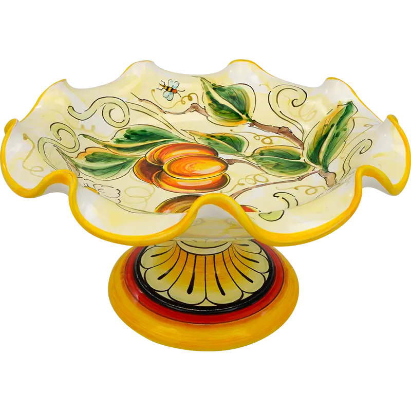 Alzatina fruttiera Bevagna 1 1 - Ceramica di Deruta