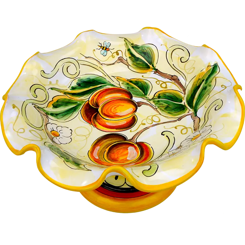 Alzatina fruttiera Bevagna 3 1 - Ceramica di Deruta