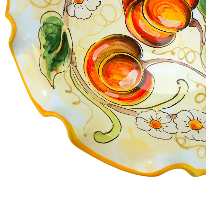 Alzatina fruttiera Bevagna 8 1 - Ceramica di Deruta