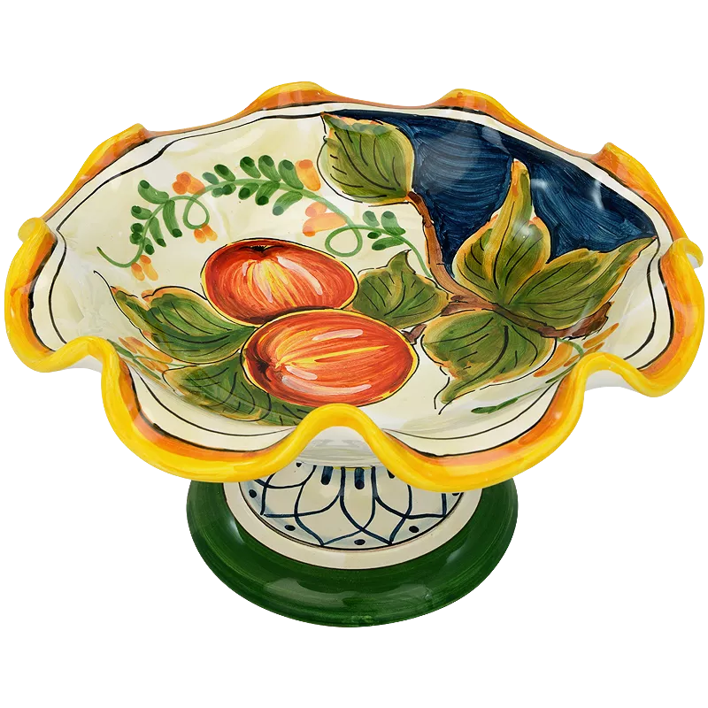 Alzatina fruttiera positano 3 1 - Ceramica di Deruta