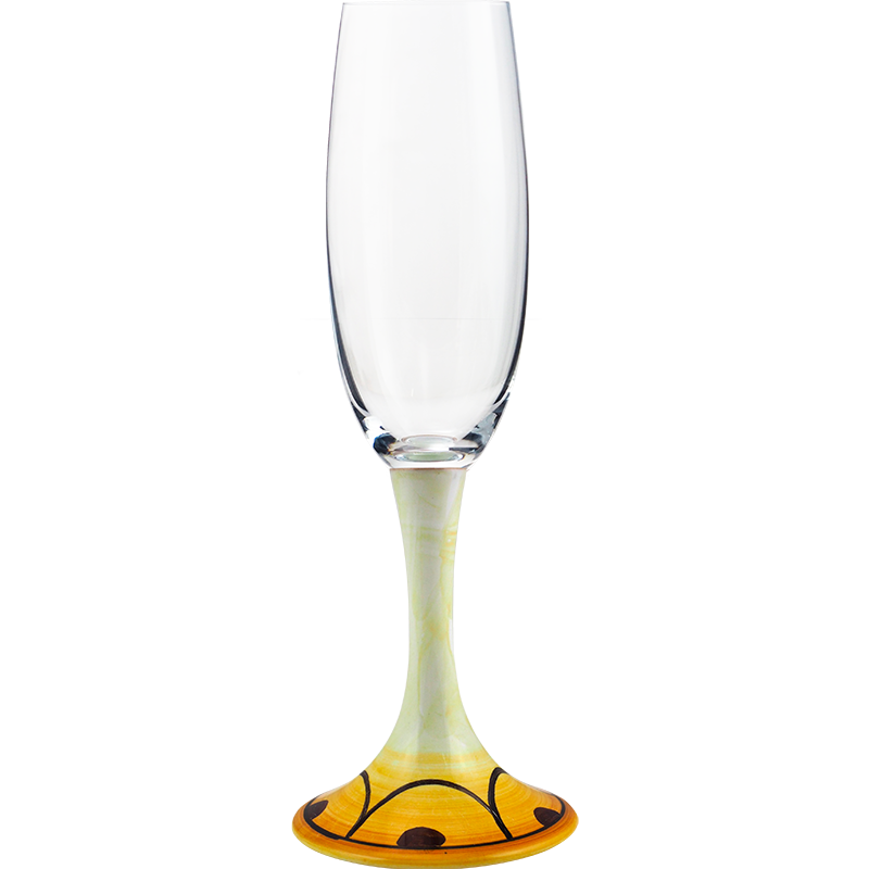 Bicchiere Flute Bevagna 1 1 - Ceramica di Deruta