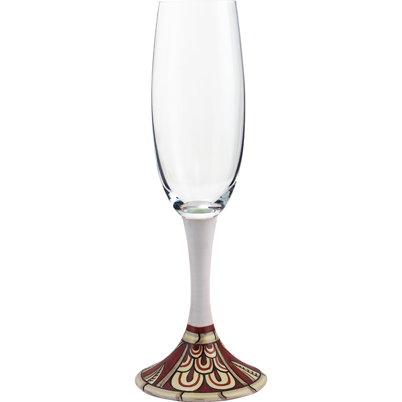 Bicchiere flute Pompei 1 1 - Ceramica di Deruta