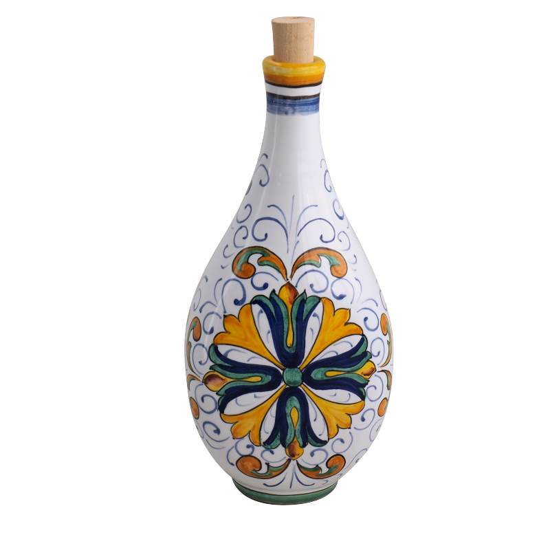 Botticella per Olio o Limoncello Foligno 1 1 - Ceramica di Deruta