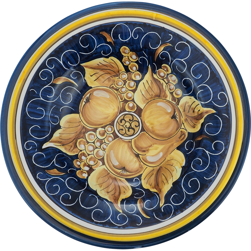 Piatti 24 e 28 cm Pesaro 2 1 - Ceramica di Deruta