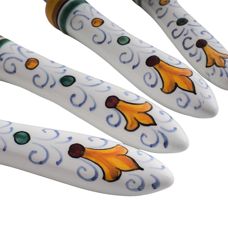 Set posate 4 pezzi Foligno 4 - Ceramica di Deruta