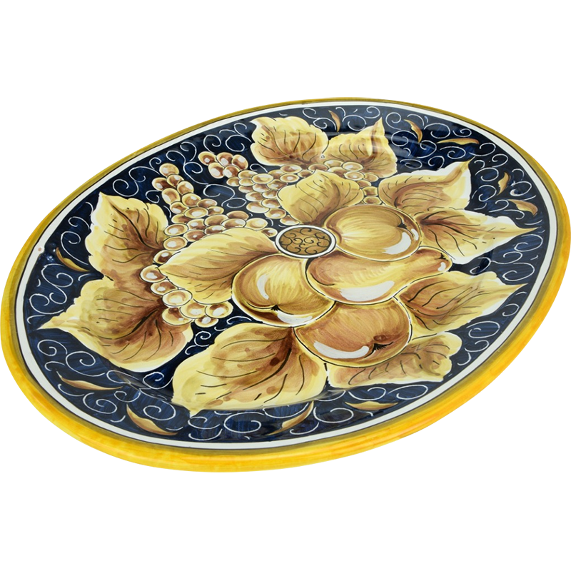 Vassoio Ovale Pesaro 3 1 - Ceramica di Deruta