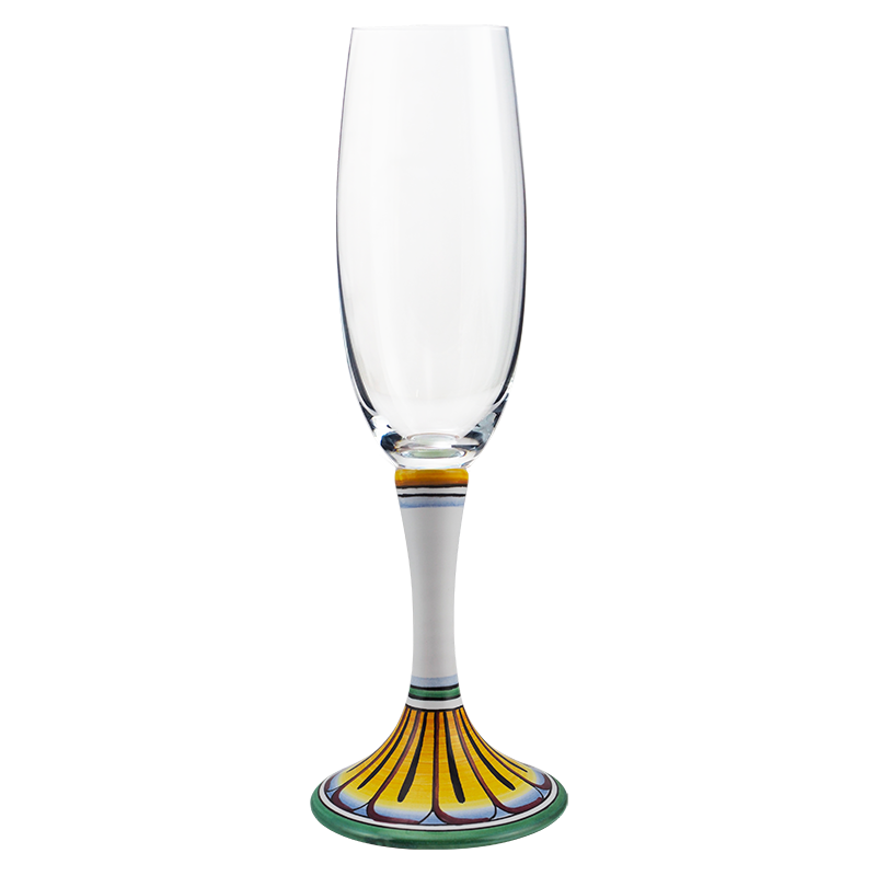 bicchiere flute foligno 1 1 - Ceramica di Deruta