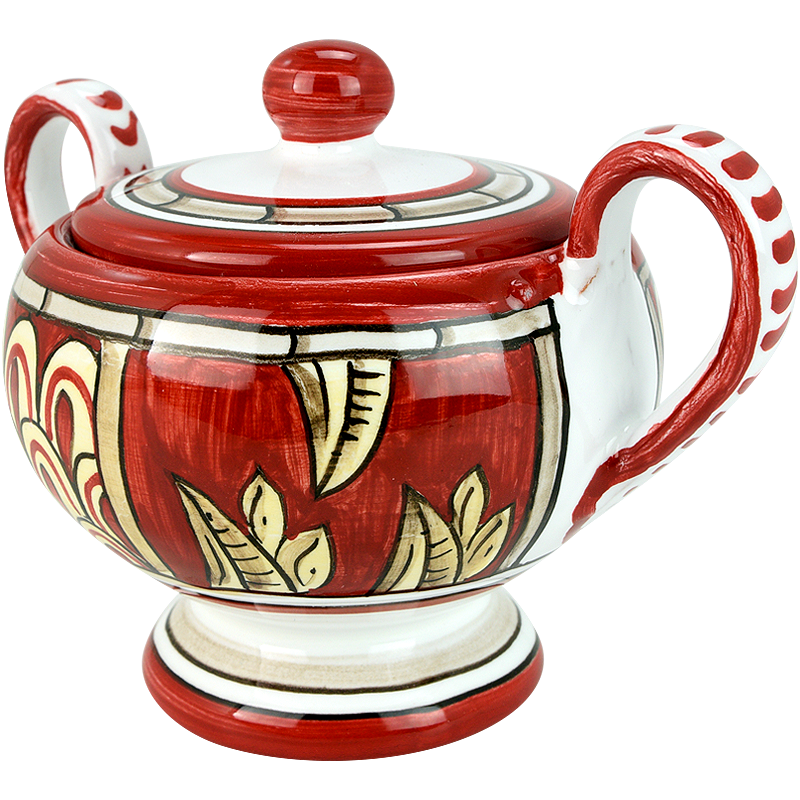 zuccheriera pompei 5 1 - Ceramica di Deruta